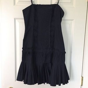 Bcbg strapless navy blue cocktail dress